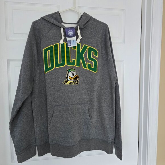 Oregon Ducks Men's Captivating Brand Pullover Embroidered Hoodie Gray Sz XL NWT - Picture 1 of 8
